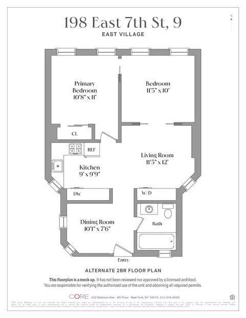 198 E 7th St #9, New York, NY 10009