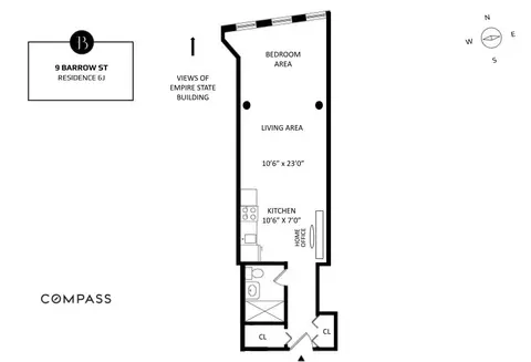 9 Barrow St #6J, New York, NY 10014