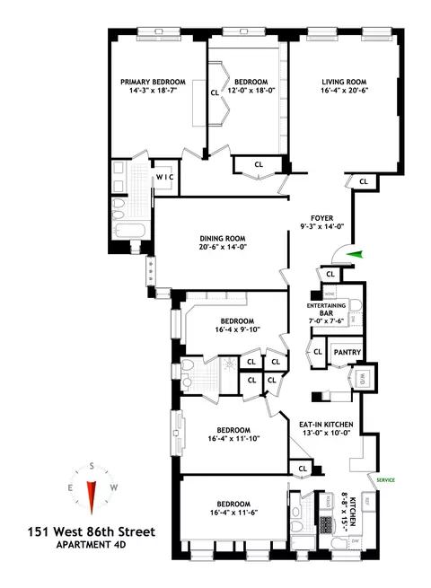 151 W 86th St #4D, New York, NY 10024