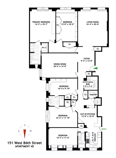 151 W 86th St #4D, New York, NY 10024