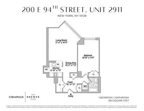 200 E 94th St #2911, New York, NY 10128