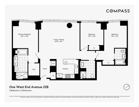 1 W End Ave #22B, New York, NY 10023