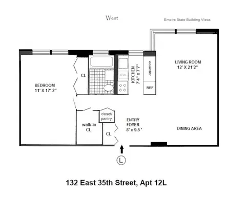 132 E 35th St #12L, New York, NY 10016