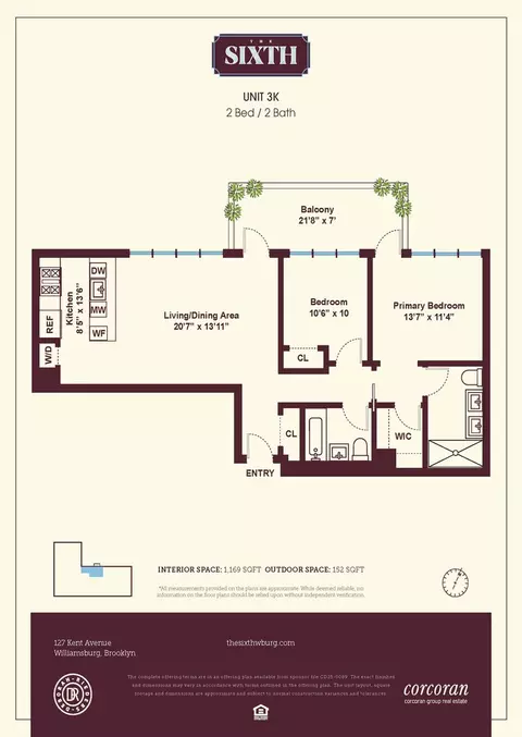 127 Kent Ave #3K, Brooklyn, NY 11249