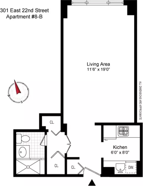 301 E 22nd St #8B, New York, NY 10010