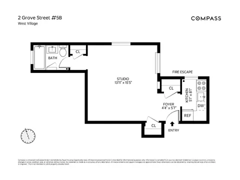 2 Grove St #5B, New York, NY 10014
