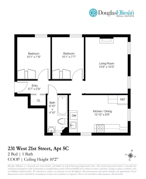 231 W 21st St #5C, New York, NY 10011