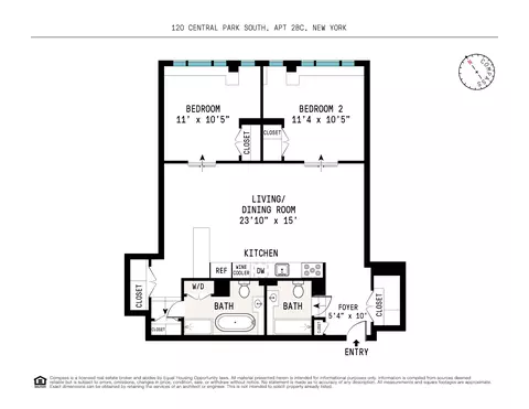 120 Central Park S #2 B C, New York, NY 10019