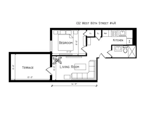 132 W 80th St #4R, New York, NY 10024