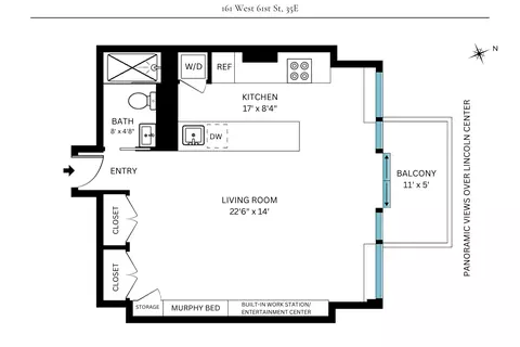 161 W 61st St #35E, New York, NY 10023