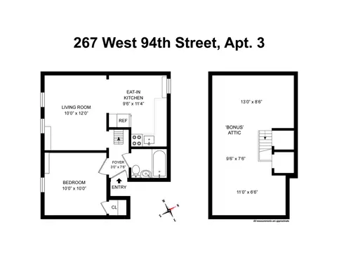 267 W 94th St #3, New York, NY 10025