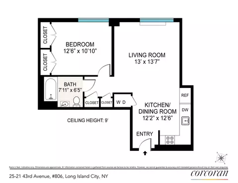25-21 43rd Ave #806, Long Island City, NY 11101