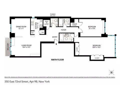 350 E 72nd St #9B, New York, NY 10021