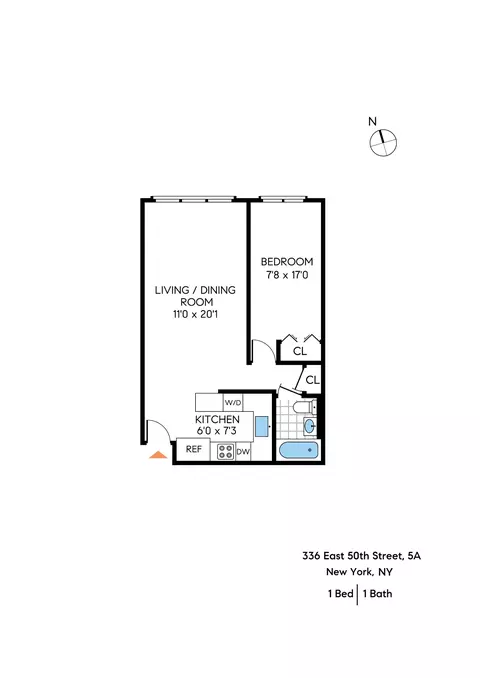 336 E 50th St #5A, New York, NY 10022