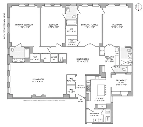 35 Prospect Park W #3B, Brooklyn, NY 11215