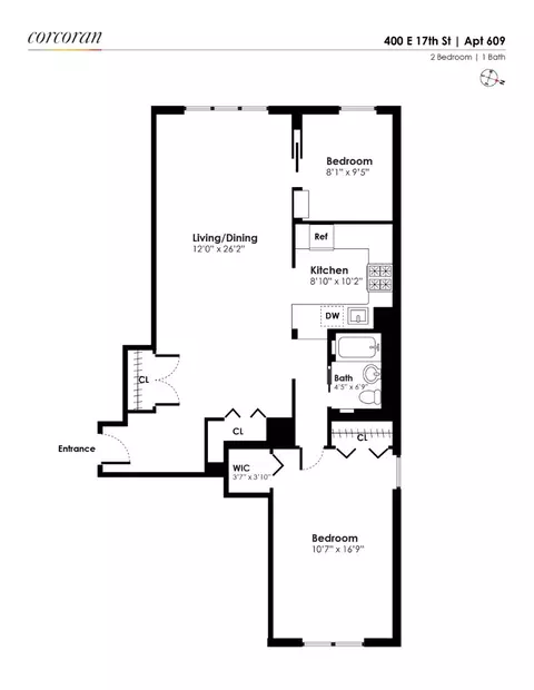 400 E 17th St #609, Brooklyn, NY 11226