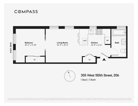 305 W 150th St #206, New York, NY 10039