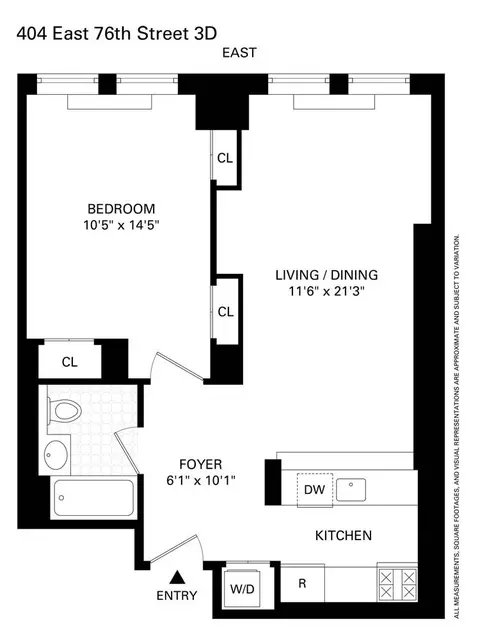 404 E 76th St #3D, New York, NY 10021