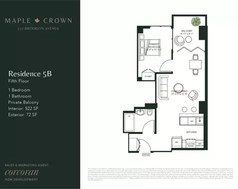 537 Brooklyn Ave #5B, Brooklyn, NY 11225