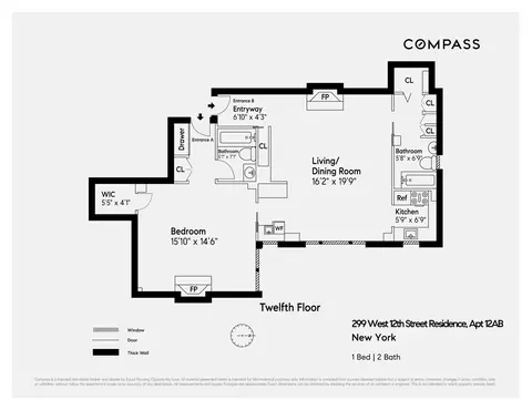 299 W 12th St #12AB, New York, NY 10014