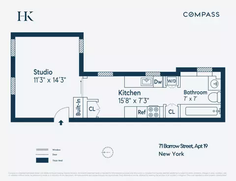 71 Barrow St #19, New York, NY 10014