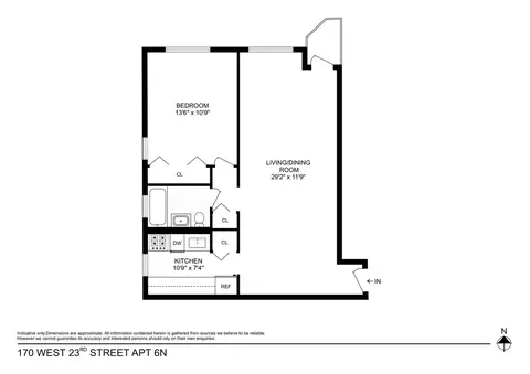 170 W 23rd St #6N, New York, NY 10011