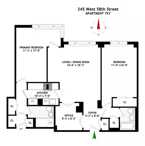 345 W 58th St #7XY, New York, NY 10019