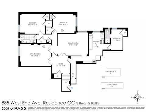 885 W End Ave #GC, New York, NY 10025