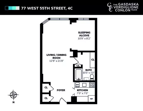 77 W 55th St #4C, New York, NY 10019