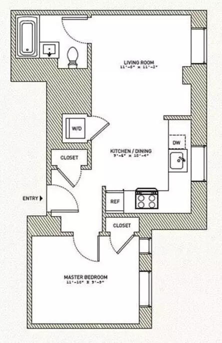 416 W 52nd St #611, New York, NY 10019