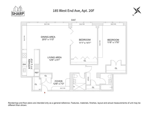 185 W End Ave #20F, New York, NY 10023