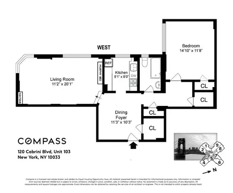 120 Cabrini Blvd #103, New York, NY 10033