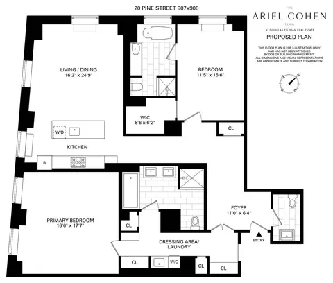 20 Pine St #907/908, New York, NY 10005