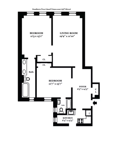 11 W 69th St #2B, New York, NY 10023
