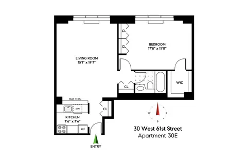 30 W 61st St #30E, New York, NY 10023