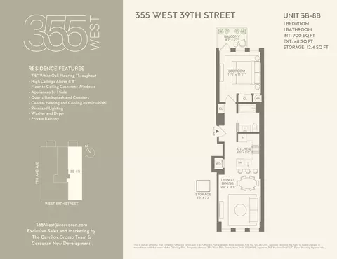 355 W 39th St #8B, New York, NY 10018