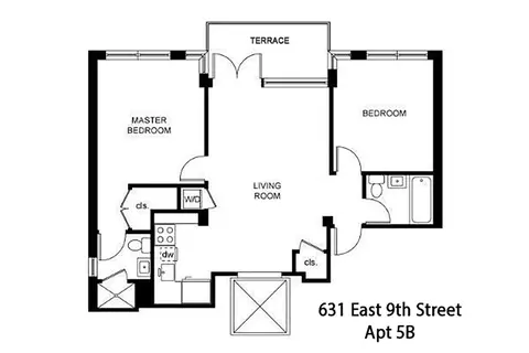 631 E 9th St #5B, New York, NY 10009