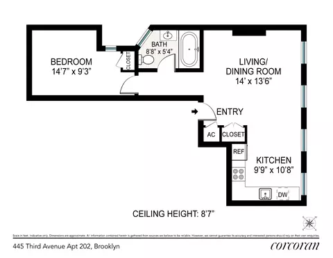 445 3rd Ave #202, Brooklyn, NY 11215