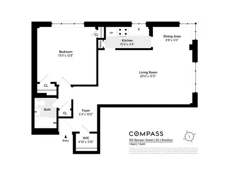 100 Remsen St #5G, Brooklyn, NY 11201