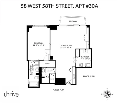58 W 58th St #30A, New York, NY 10019