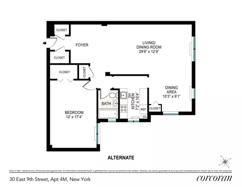 30 E 9th St #4M, New York, NY 10003