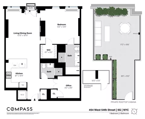 454 W 54th St #5G, New York, NY 10019