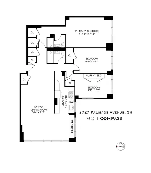 2727 Palisade Ave #3H, New York City, NY 10463