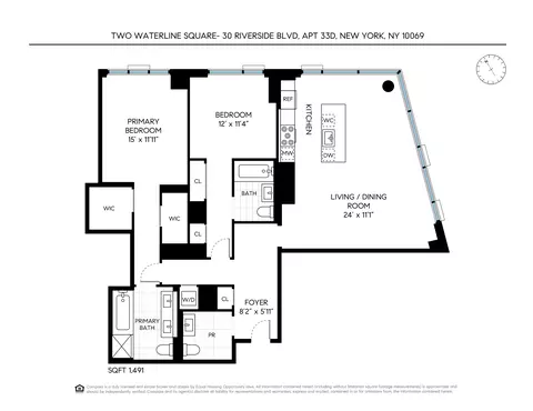 30 Riverside Blvd #33D, New York, NY 10069