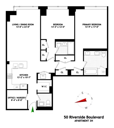 50 Riverside Blvd #3H, New York, NY 10069