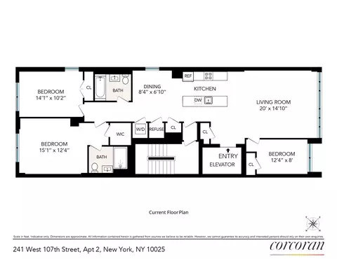 241 W 107th St #2, New York, NY 10025