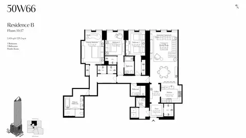 50 W 66th St #17B, New York, NY 10023