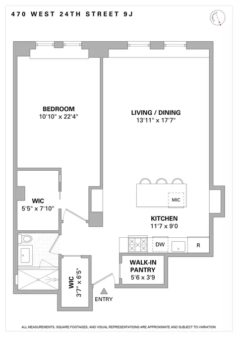 470 W 24th St #9J, New York, NY 10011