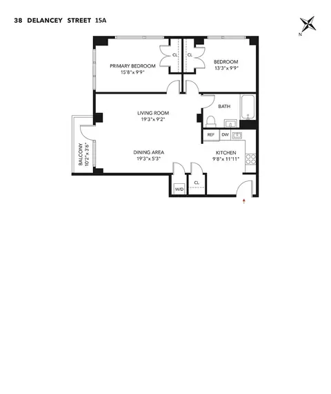 38 Delancey St #15A, New York, NY 10002