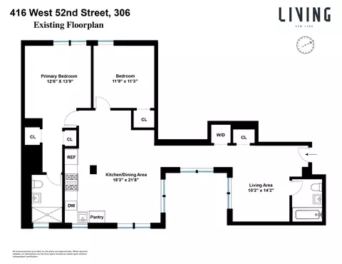 416 W 52nd St #306, New York, NY 10019